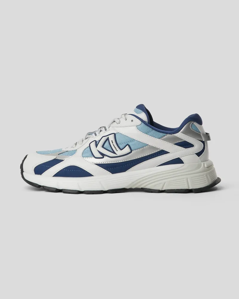 Karl Lagerfeld Orion Monogram Sneakers, Mann, Weiss/Blau, Größe Weiss