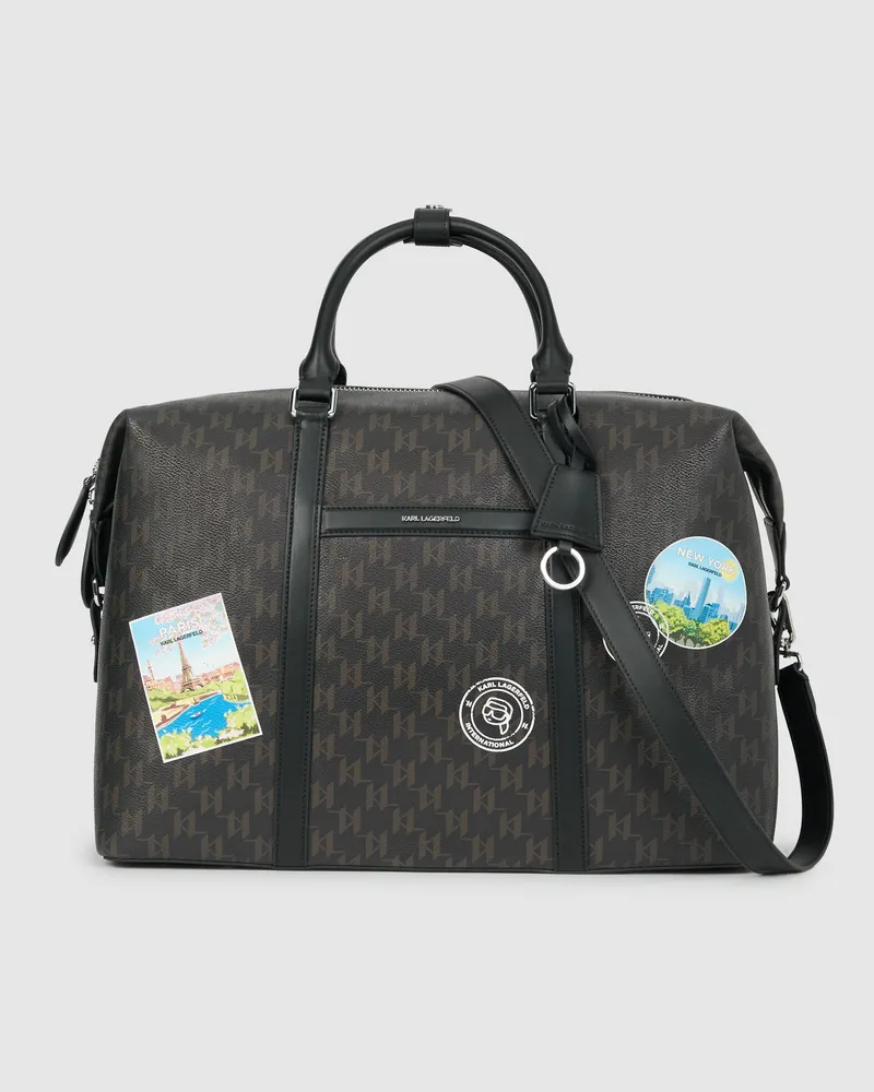 Karl Lagerfeld Ikon Monogram Weekender-tasche, Damen, Zeder, Größe Zeder