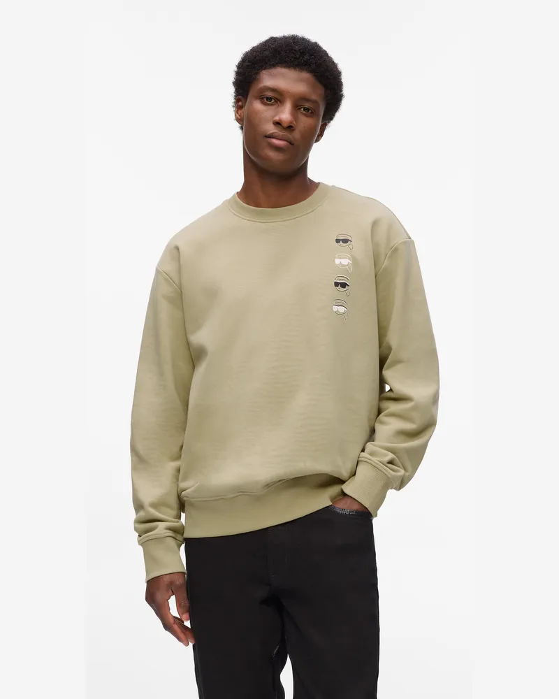 Karl Lagerfeld Ikon-print Sweatshirt, Herren, Twill, Größe: M Twill
