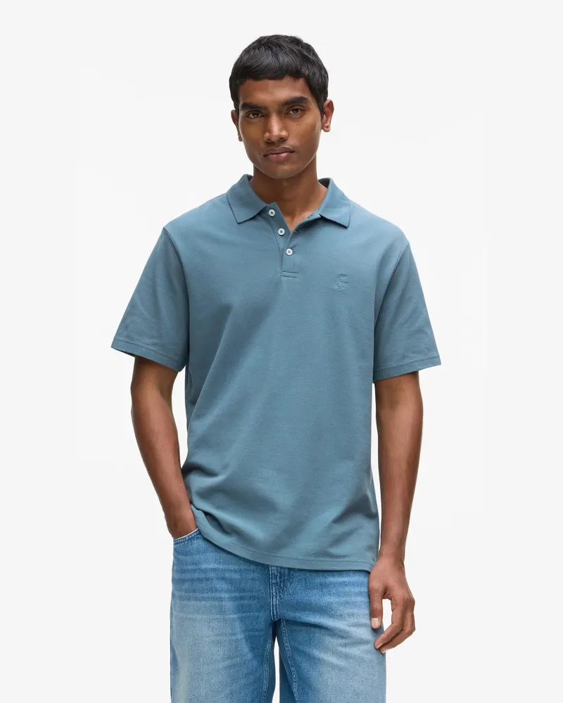 Karl Lagerfeld Kameo Poloshirt, Herren, Weiß-nadelstreifen, Größe Weiß-nadelstreifen