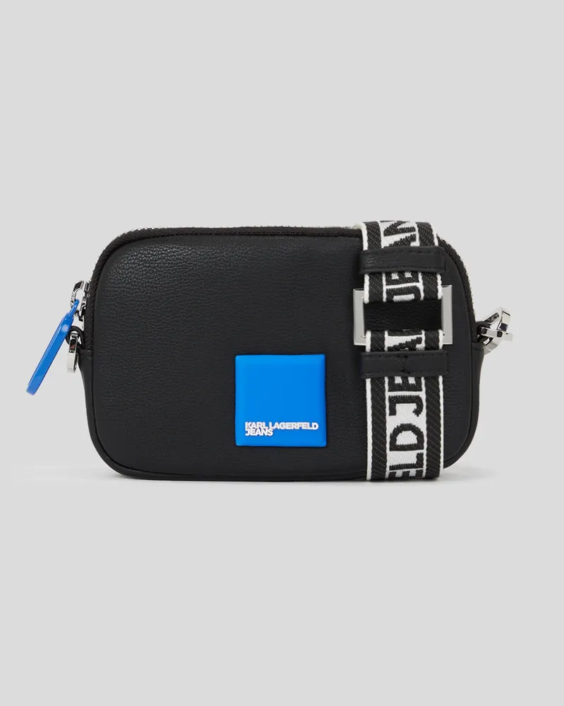 Karl Lagerfeld Klj mini-umhängetasche Mit Box-logo, Frau, Schwarz, Größe Schwarz