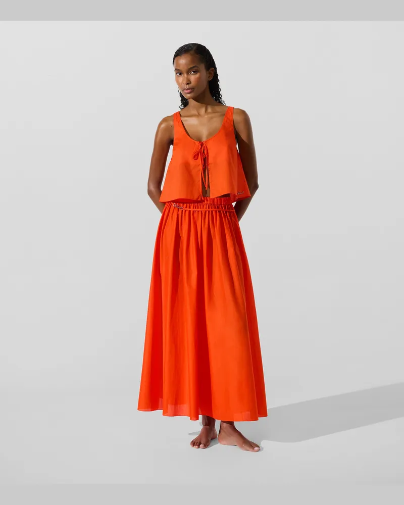 Karl Lagerfeld K/signature Strand-maxirock, Damen, Verwaschenes Blau-schwarz, Größe Verwaschenes