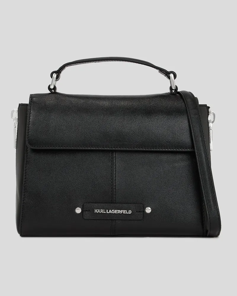 Karl Lagerfeld K/hardware Kleine Tasche Mit Griff Oben, Damen, Schwarz-nickel, Größe Schwarz-nickel