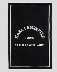 Karl Lagerfeld Rue st-guillaume Strandhandtuch, Mann, Schwarz Schwarz