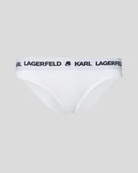 Karl Lagerfeld Slip mit Logo, Frau, Weiss Weiss