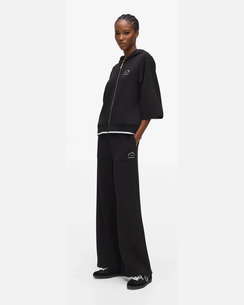 Karl Lagerfeld Rue St-guillaume Trainingshose Mit Patch-pocket, Damen, Schwarz, Größe Schwarz