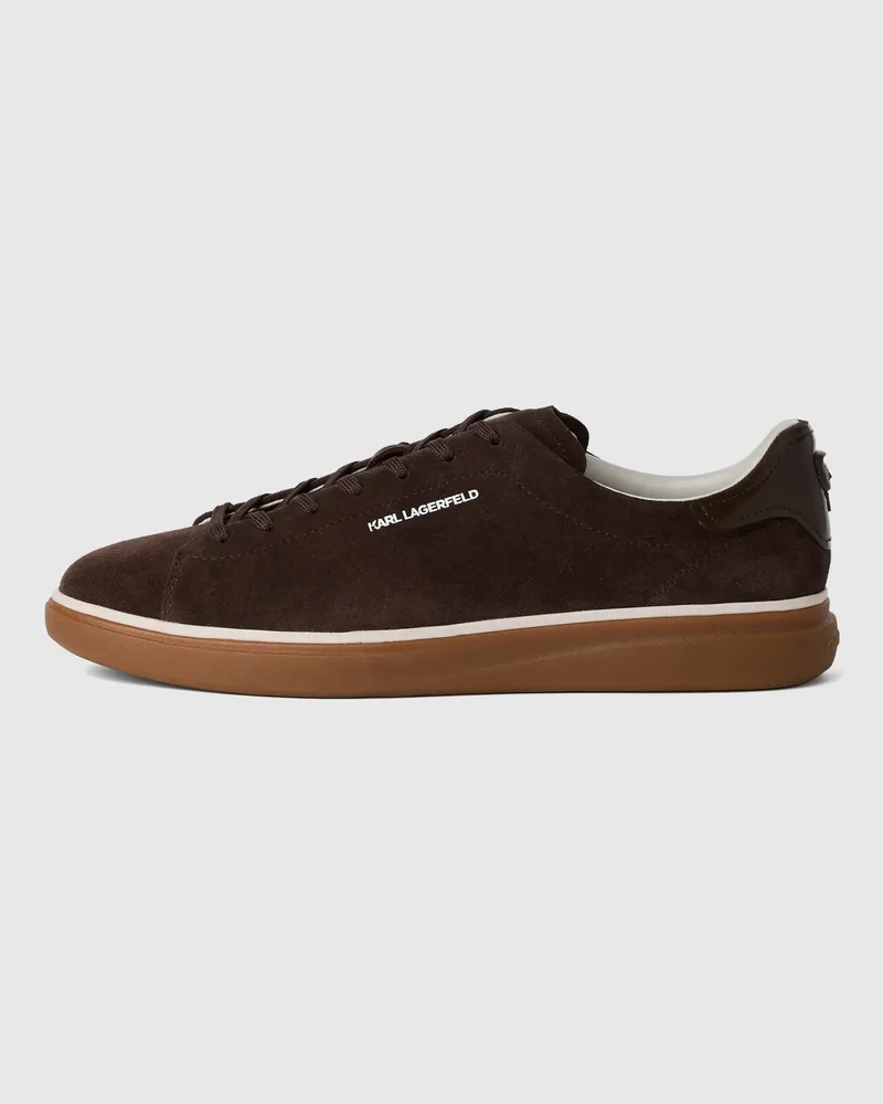 Karl Lagerfeld Ikon Nft Kane Sneakers Aus Veloursleder, Herren, Braun, Größe Braun