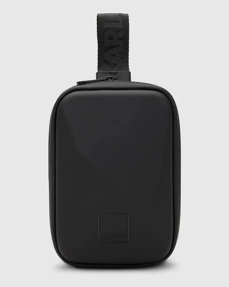 Karl Lagerfeld Kleine Crossbody-tasche Aus Hartschale, Male, Schwarz, Size Black
