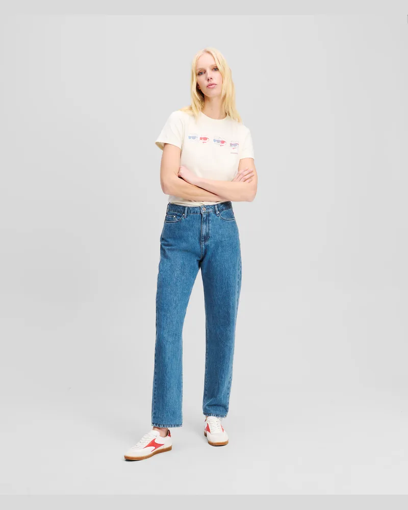 Karl Lagerfeld Ikon Jeans, Frau, Hellblauer Denim, Größe Hellblauer