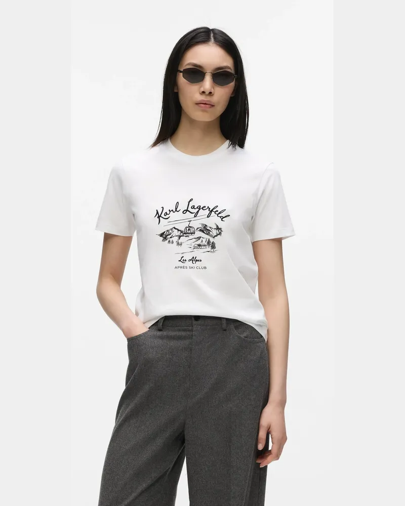 Karl Lagerfeld Après-ski Club T-shirt, Female, Weiss, Size White
