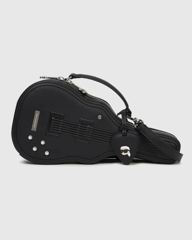 Karl Lagerfeld Ikon Umhängetasche In Gitarrenform, Female, Schwarz, Size Black