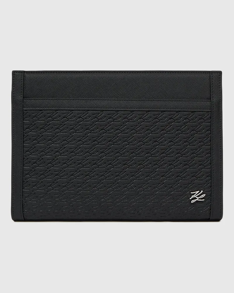 Karl Lagerfeld K/panel Beutel, Male, Schwarz, Size Black