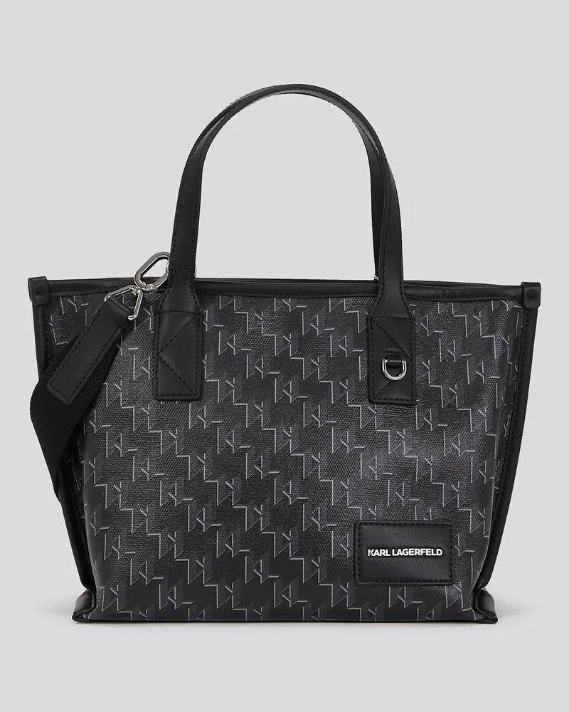 Karl Lagerfeld K/voyage kleine Tote-bag, Frau, Schwarzes Monogramm, Größe Schwarzes
