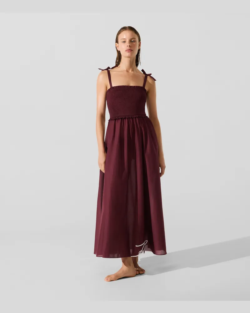 Karl Lagerfeld K/signature Strandkleid, Frau, Windsor Wine, Größe Windsor