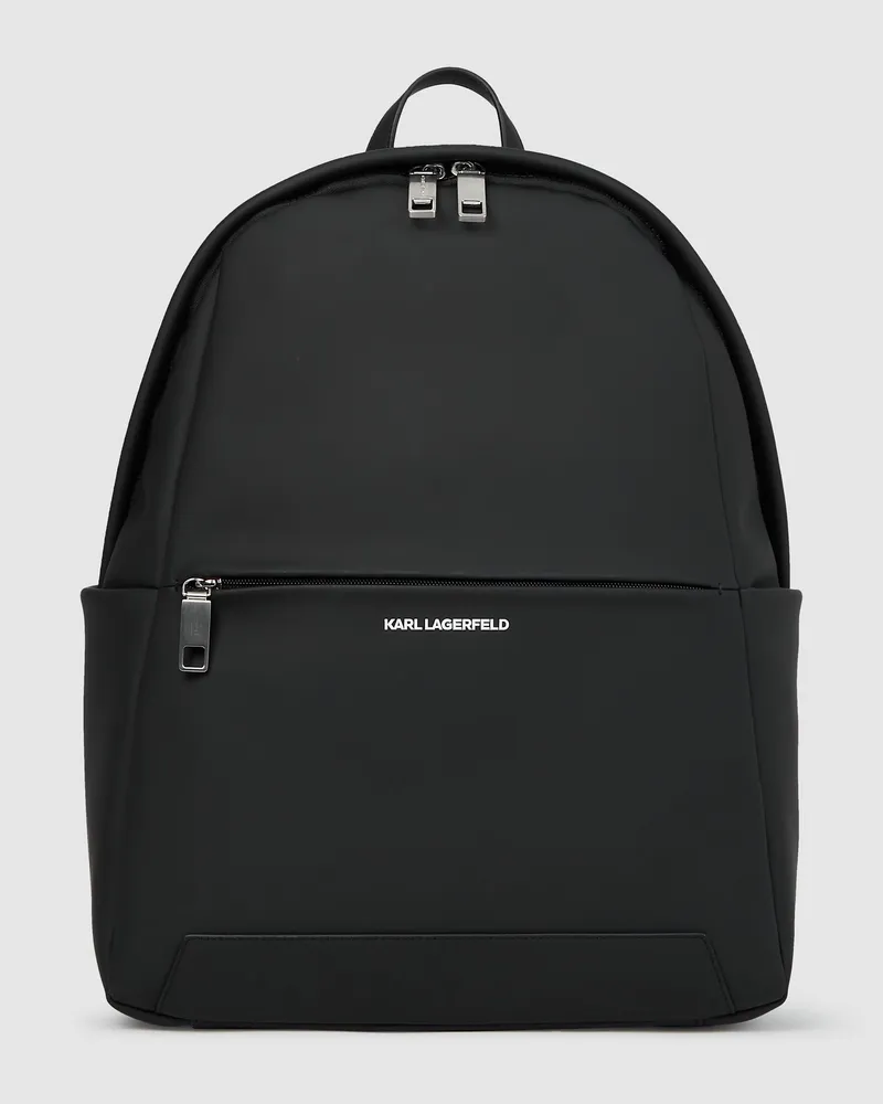 Karl Lagerfeld Rucksack Mit Minimalistischem Logo, Herren, Schwarz, Größe Schwarz