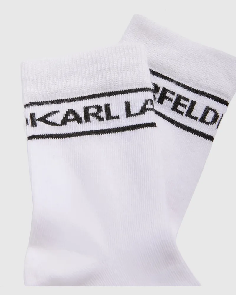 Karl Lagerfeld Ikon-socken Für Jungen – 2er-pack, Weiss, Größe Weiss