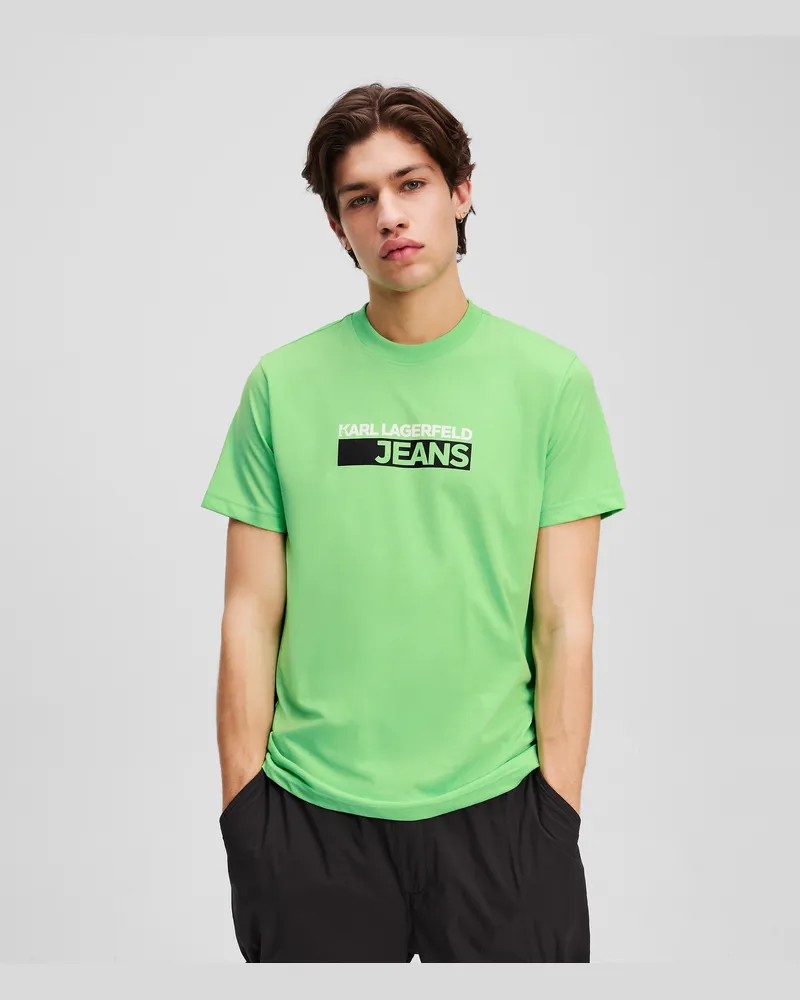 Karl Lagerfeld Slim-fit-t-shirt Mit Logo, Mann, Frühling Bouquet, Größe Frühling