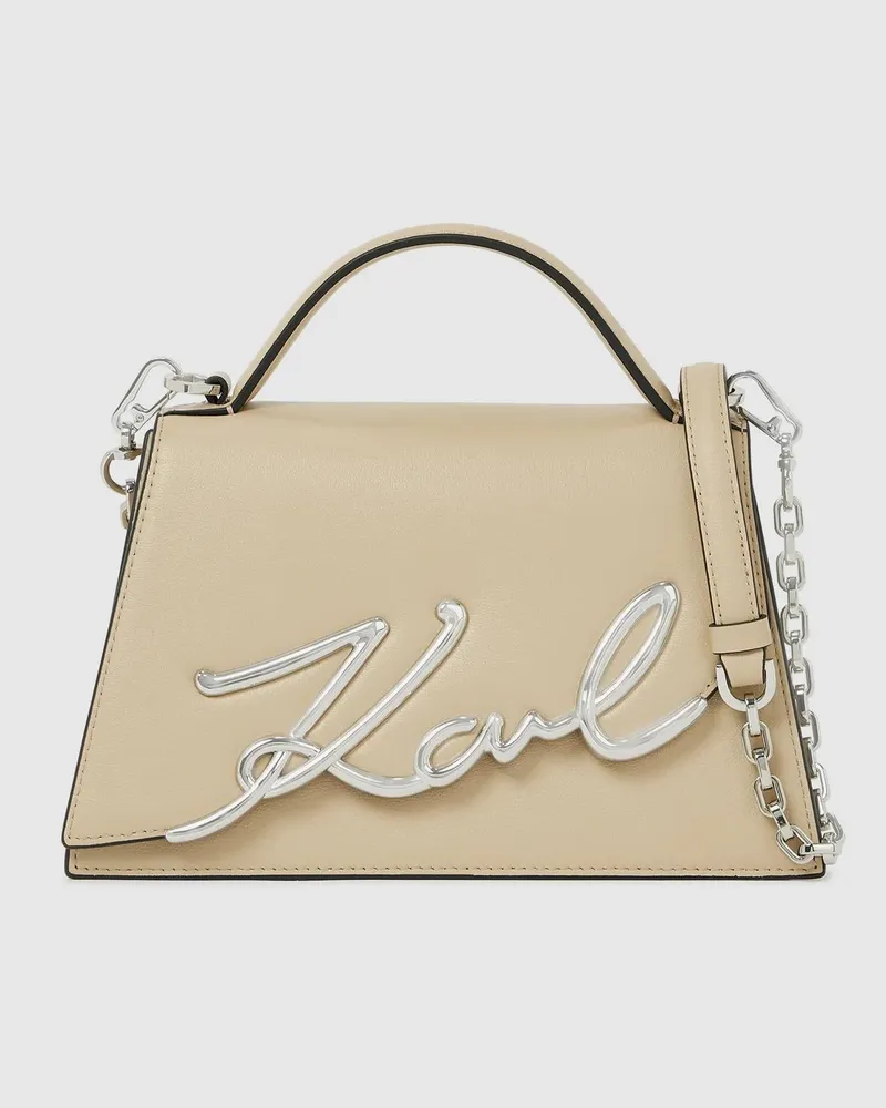 Karl Lagerfeld K/signature Mittelgroße Umhängetasche, Damen, Safari, Größe Safari