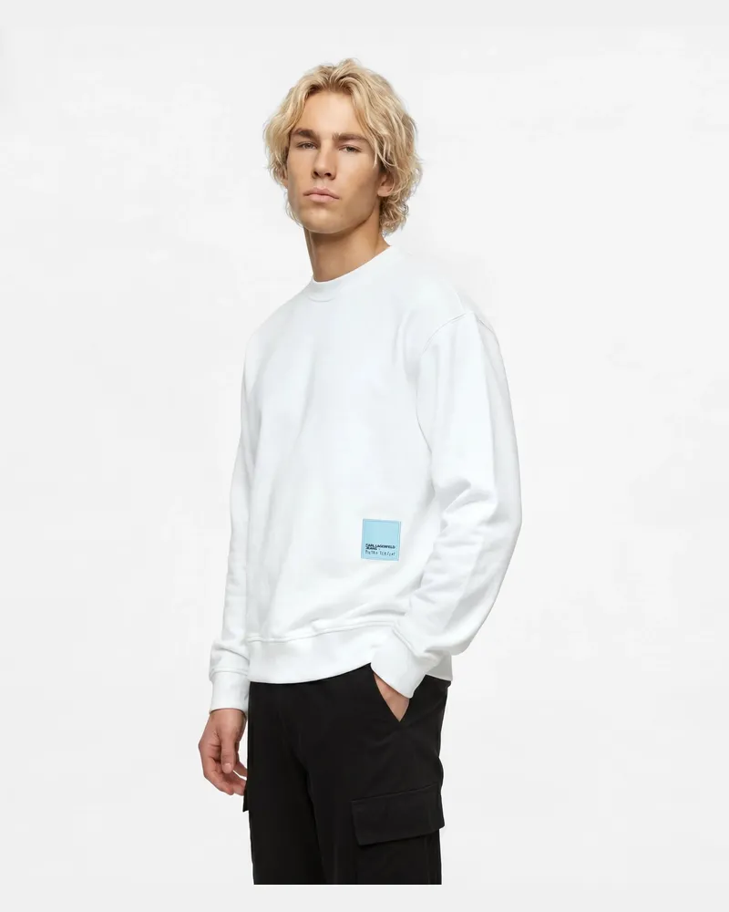 Karl Lagerfeld Entspanntes Sweatshirt Klj X Pietro Terzini, Herren, Weiss, Größe Weiss