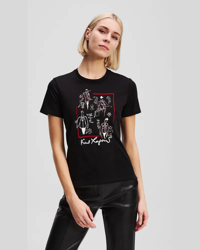 Karl Lagerfeld Damen, Schwarz, Größe Schwarz