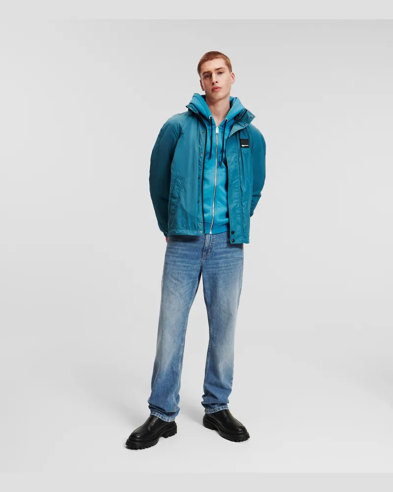 Karl Lagerfeld Gerade Geschnittene Jeans, Mann, BLAU VINTAGE-WASCHUNG, Größe Blau