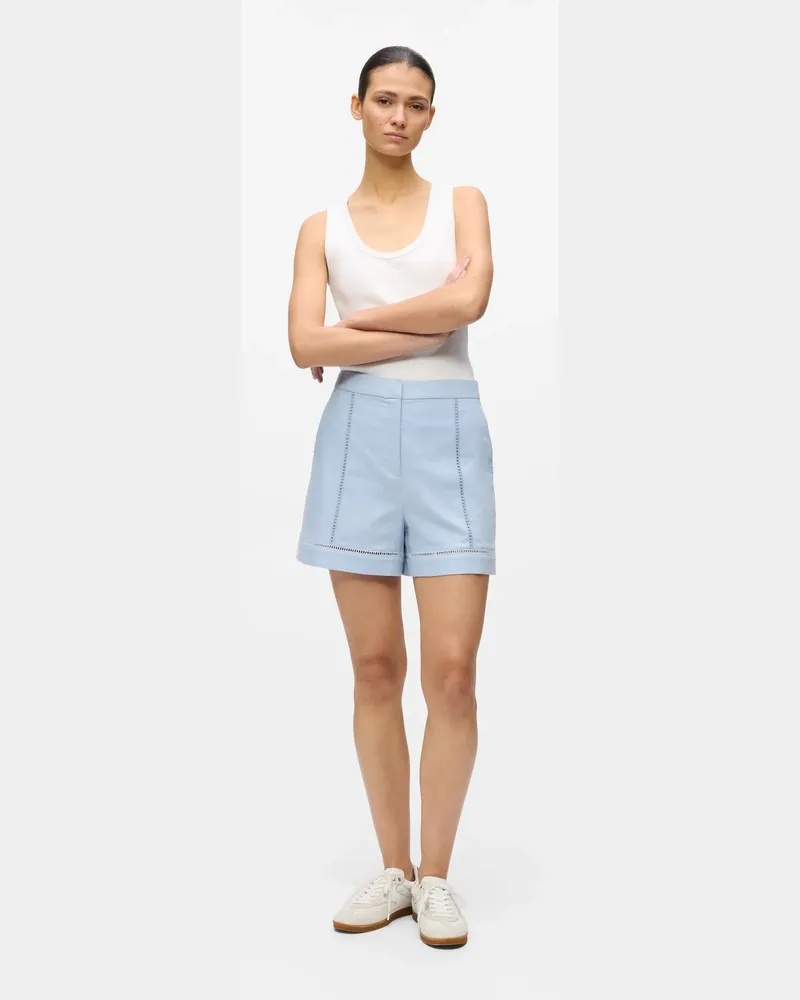 Karl Lagerfeld Shorts Mit Cut-out-stickerei, Damen, Kentucky Blau, Größe Kentucky