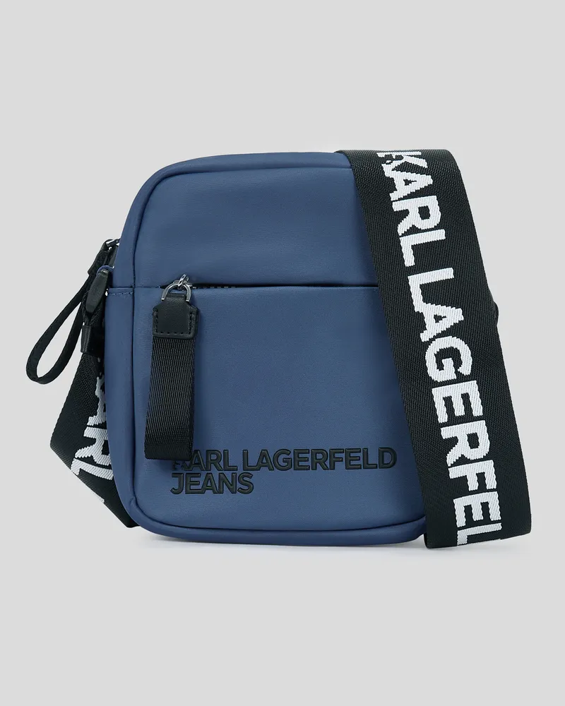 Karl Lagerfeld Umhängetasche Aus Nylon, Mann, Vintage Indigo, Größe Vintage