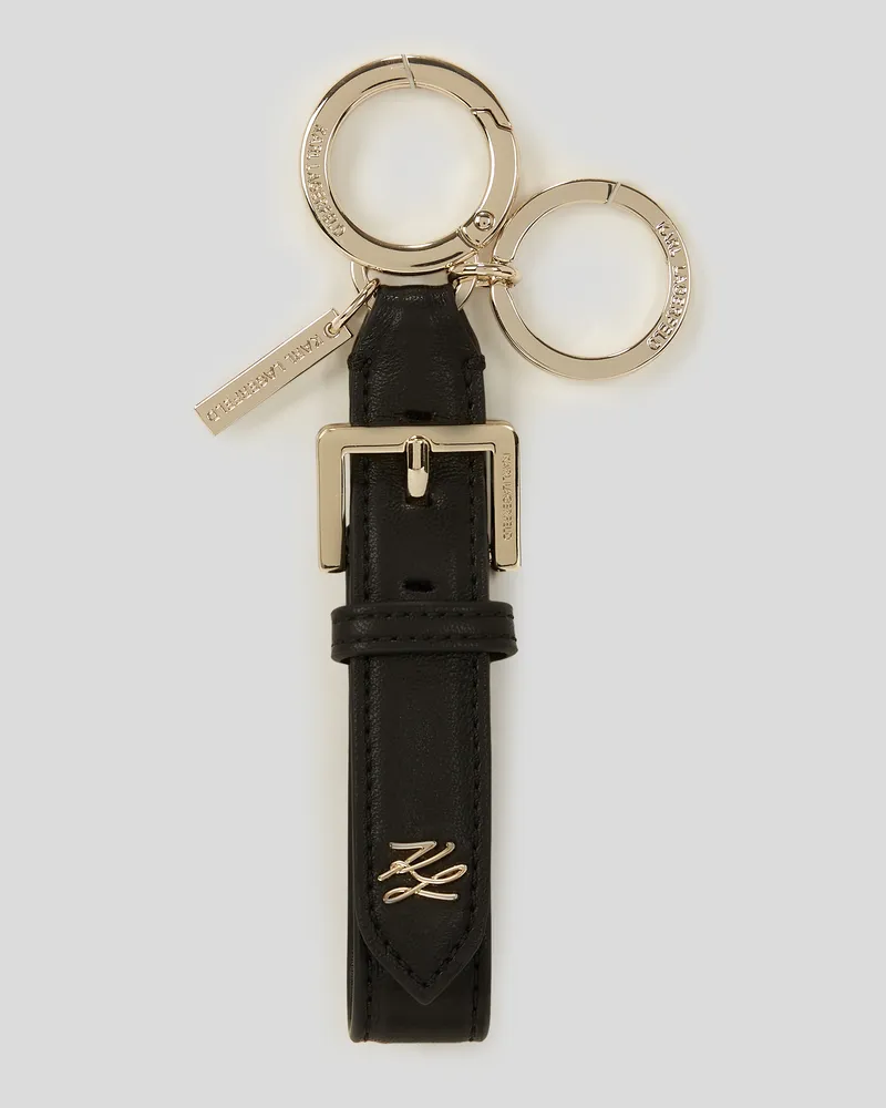 Karl Lagerfeld K/autograph Schlüsselanhänger Im Gürteldesign, Frau, Schwarz, Größe Schwarz
