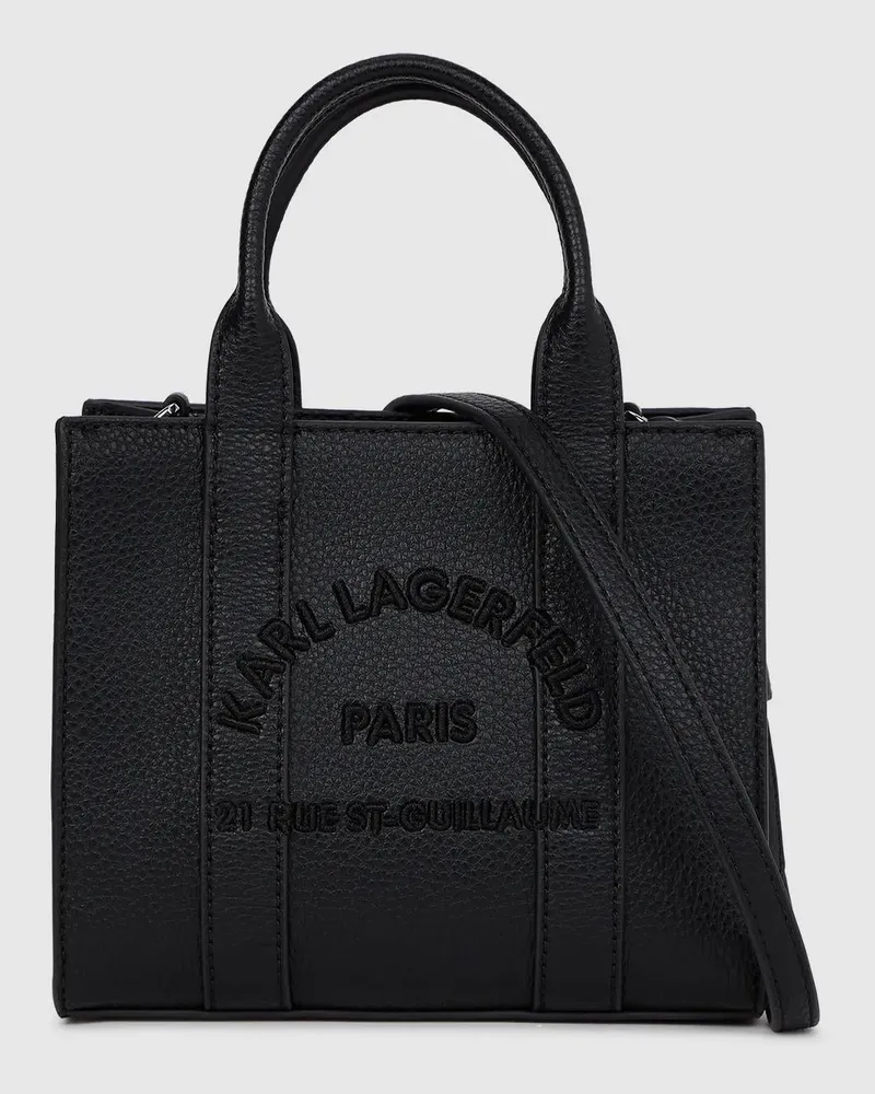 Karl Lagerfeld Rue St-guillaume Mini-tote-bag, Damen, Schwarz, Größe Schwarz