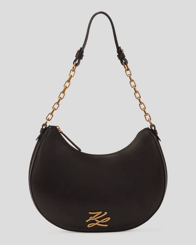Karl Lagerfeld K/autograph Mond-schultertasche, Frau, Schwarz, Größe Schwarz