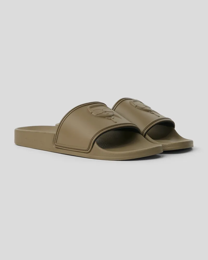 Karl Lagerfeld Ikon Nft Kondo-slippers, Mann, Khaki, Größe Khaki
