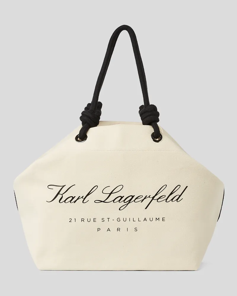 Karl Lagerfeld Hotel karl Strand-tote-bag, Frau, Natur, Größe Natur