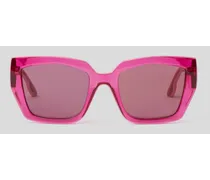 Sonnenbrille mit Karl-logo, Frau, Pink