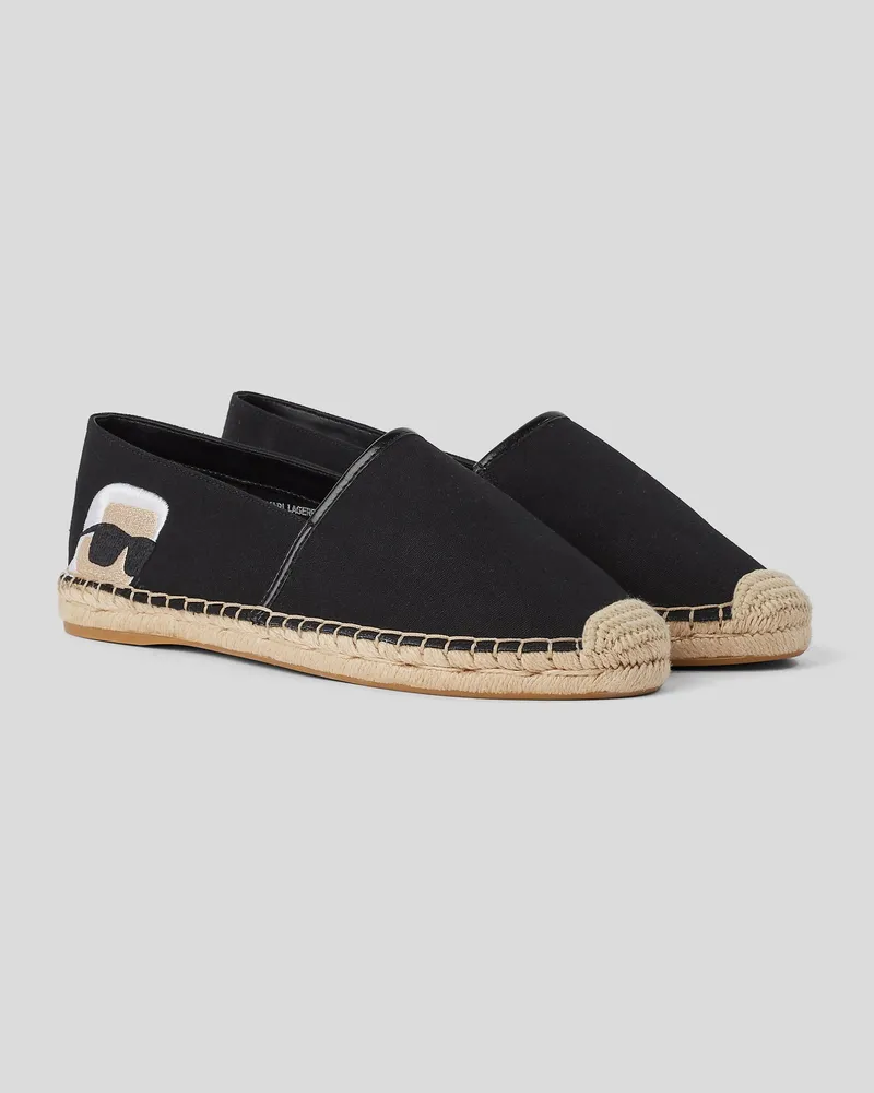 Karl Lagerfeld Karl ikon-nft Kamini-espadrilles, Frau, Schwarz, Größe Schwarz