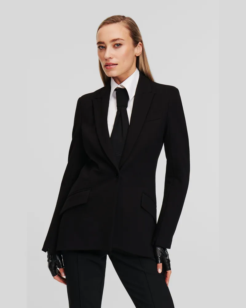 Karl Lagerfeld Punto-jacke, Frau, Schwarz, Größe Schwarz