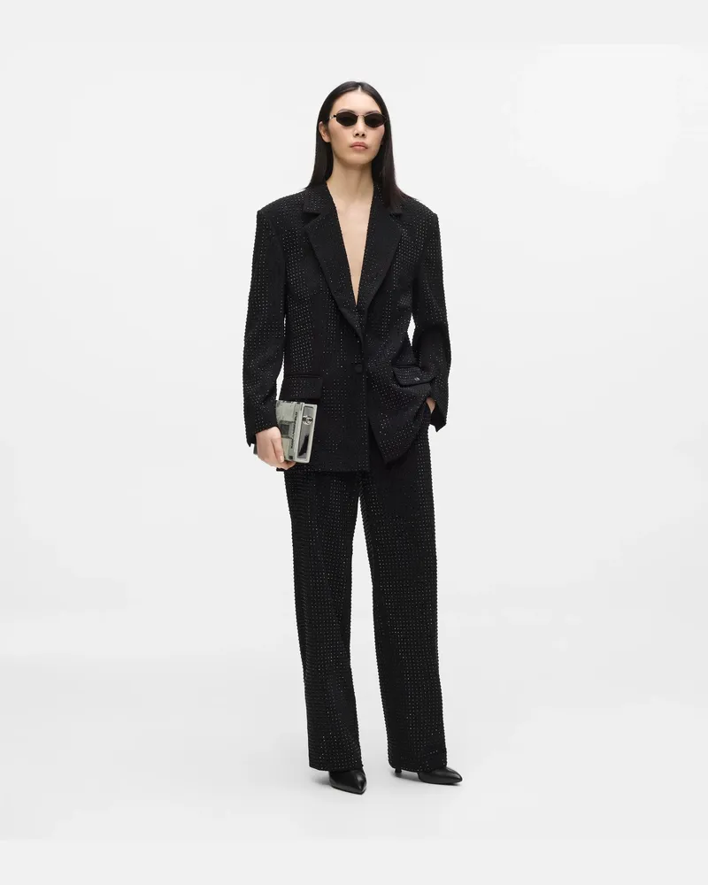 Karl Lagerfeld Couture-hose Mit Strass, Female, Schwarz, Size Black