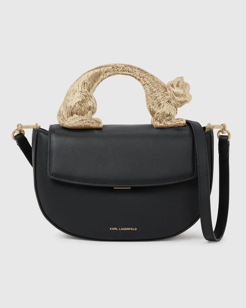 Karl Lagerfeld Choupette-tasche Mit Tragegriff Oben, Damen, Schwarz, Größe Schwarz