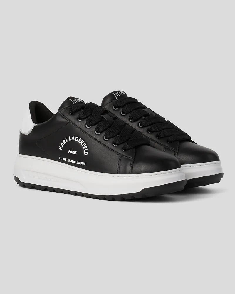 Karl Lagerfeld Rue st-guillaume kapri stollen-sneaker, Mann, Schwarz/Weiss, Größe Schwarz