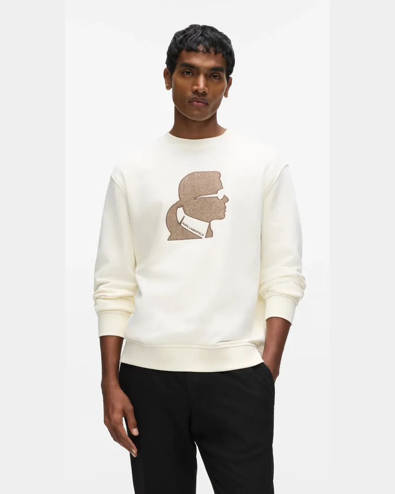 Karl Lagerfeld Kameo-sweatshirt Mit Rundhalsausschnitt, Herren, Champagner, Größe Champagner