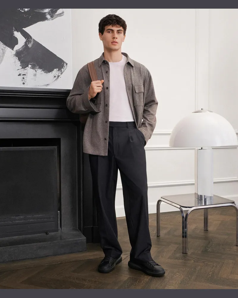 Karl Lagerfeld Hemd Mit Aufgesetzten Taschen, Herren, Braun, Größe Braun