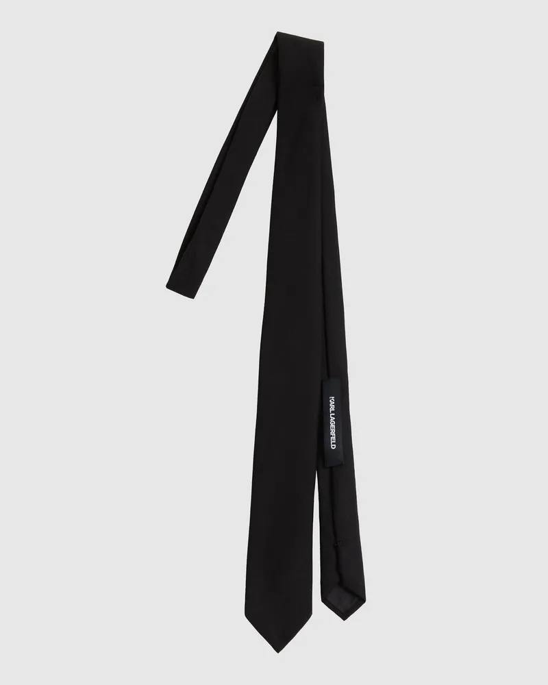 Karl Lagerfeld Kl Studio Krawatte, Herren, Schwarz, Größe Schwarz