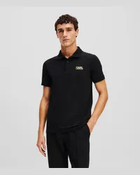 Karl Lagerfeld Poloshirt mit Karl-logo, Mann, Gold Gold