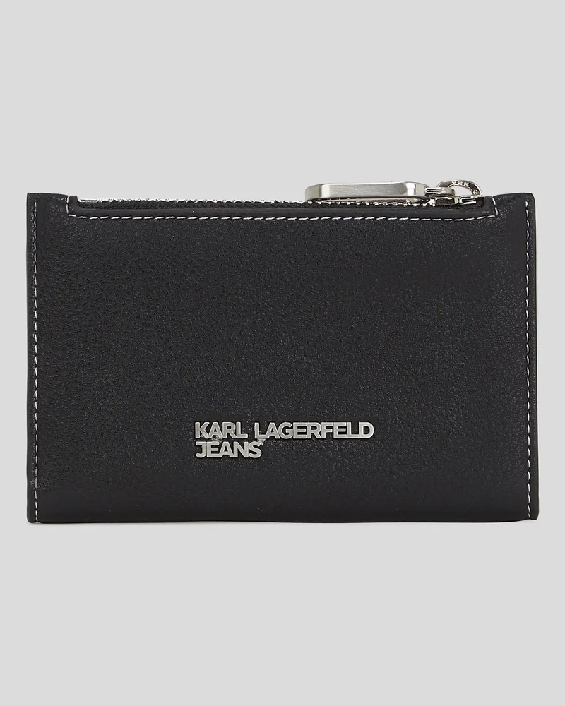 Karl Lagerfeld Faltportemonnaie Mit Kette, Frau, Schwarz, Größe Schwarz