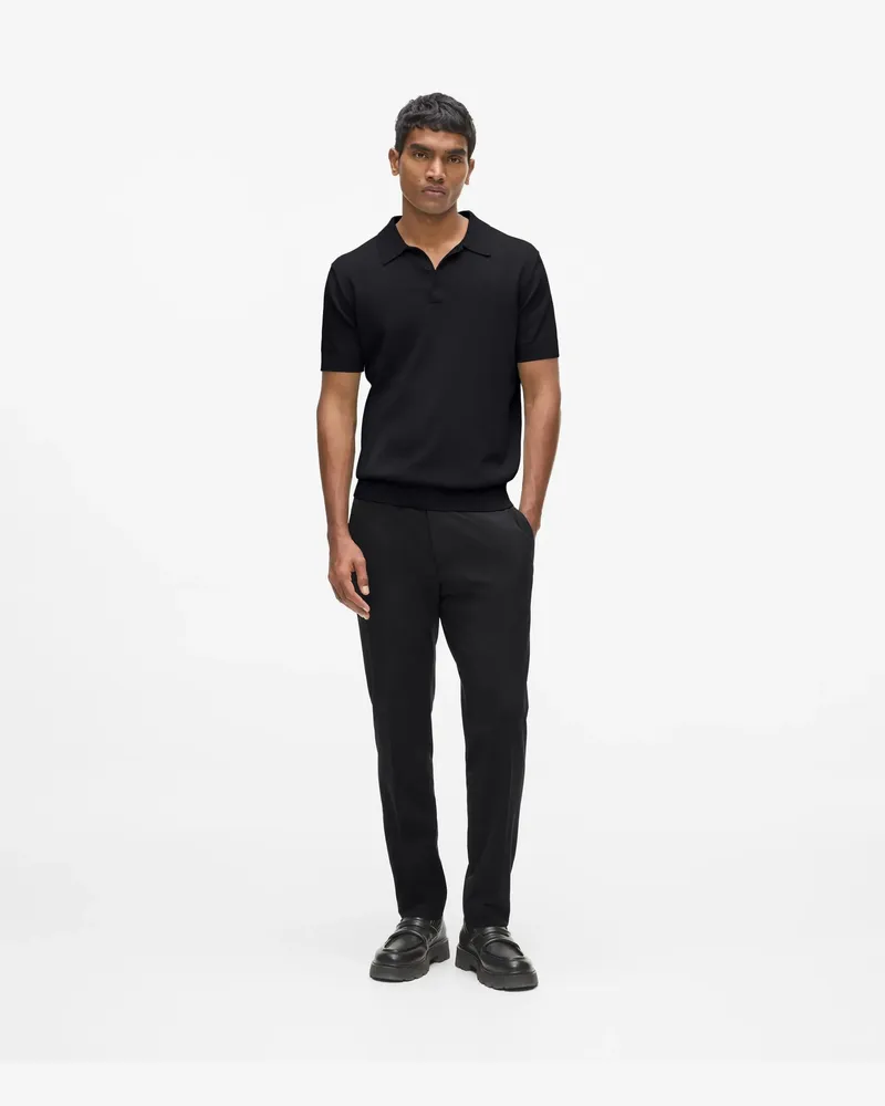 Karl Lagerfeld Hose Mit Kordelzug In Der Taille, Herren, Schwarz, Größe Schwarz