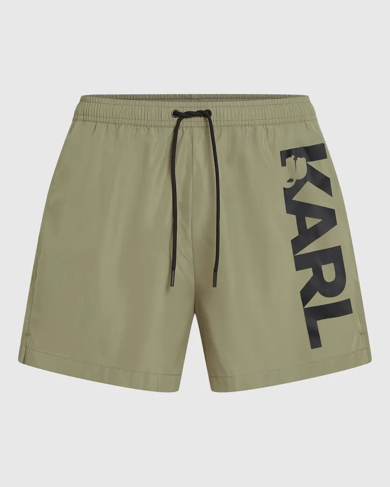 Karl Lagerfeld Kurze Board-shorts Mit Logo, Herren, Sonnenlicht, Größe Sonnenlicht