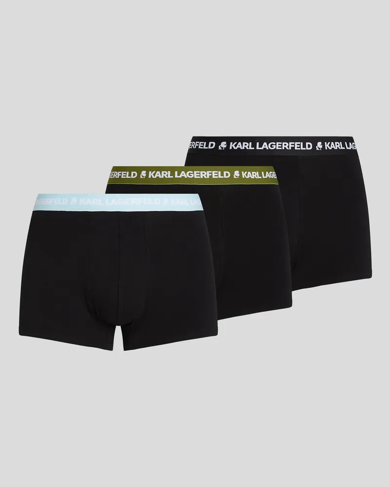 Karl Lagerfeld Boxershorts Mit Logo – 3er-set, Mann, Pesto-Cool Blue-Stimmung-Indigo, Größe Pesto-cool