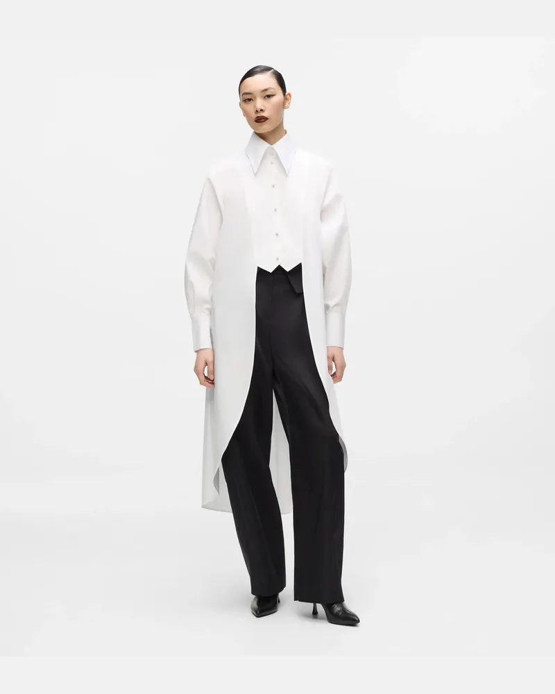 Karl Lagerfeld Kl Studio Satin-hose Mit Ausgestelltem Bein, Damen, Schwarz, Größe Schwarz