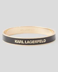 Karl Lagerfeld K/essential Grosser Armreif, Frau, Schwarz Schwarz