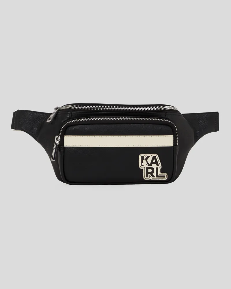 Karl Lagerfeld K/athleisure Gürteltasche, Mann, Schwarz, Größe Schwarz