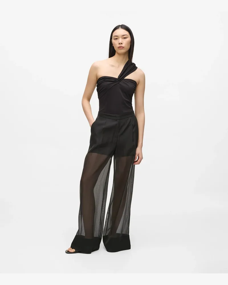 Karl Lagerfeld Organza-hose, Female, Schwarz, Size Black